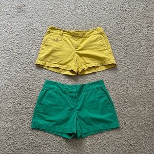 Colorful Loft shorts! Barely worn and great quality; Size 2 for both